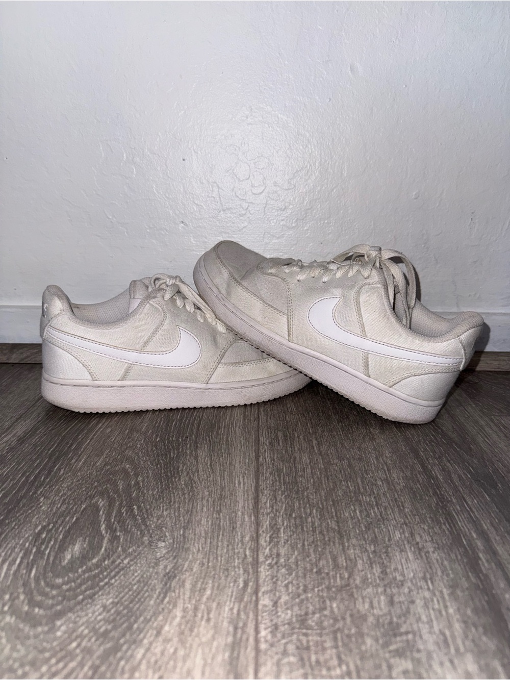 Nike Cream/White Low-Top Sneakers